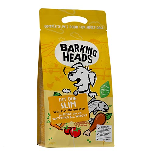 Barking Heads s piletinom i pastrvo za pse s prekomjernom težinom