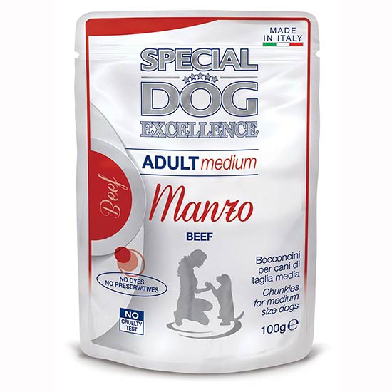 Special Dog s govedinom za odrasle pse srednje veličine 100 g