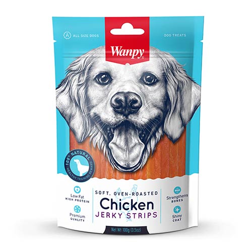 Wanpys trakama pilećeg jerkyja za pse 100g