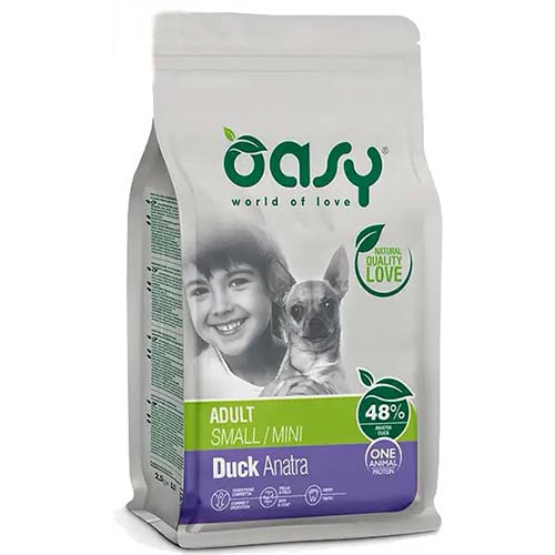 Oasy Monoprotein s patkom za odrasle pse malih pasmina